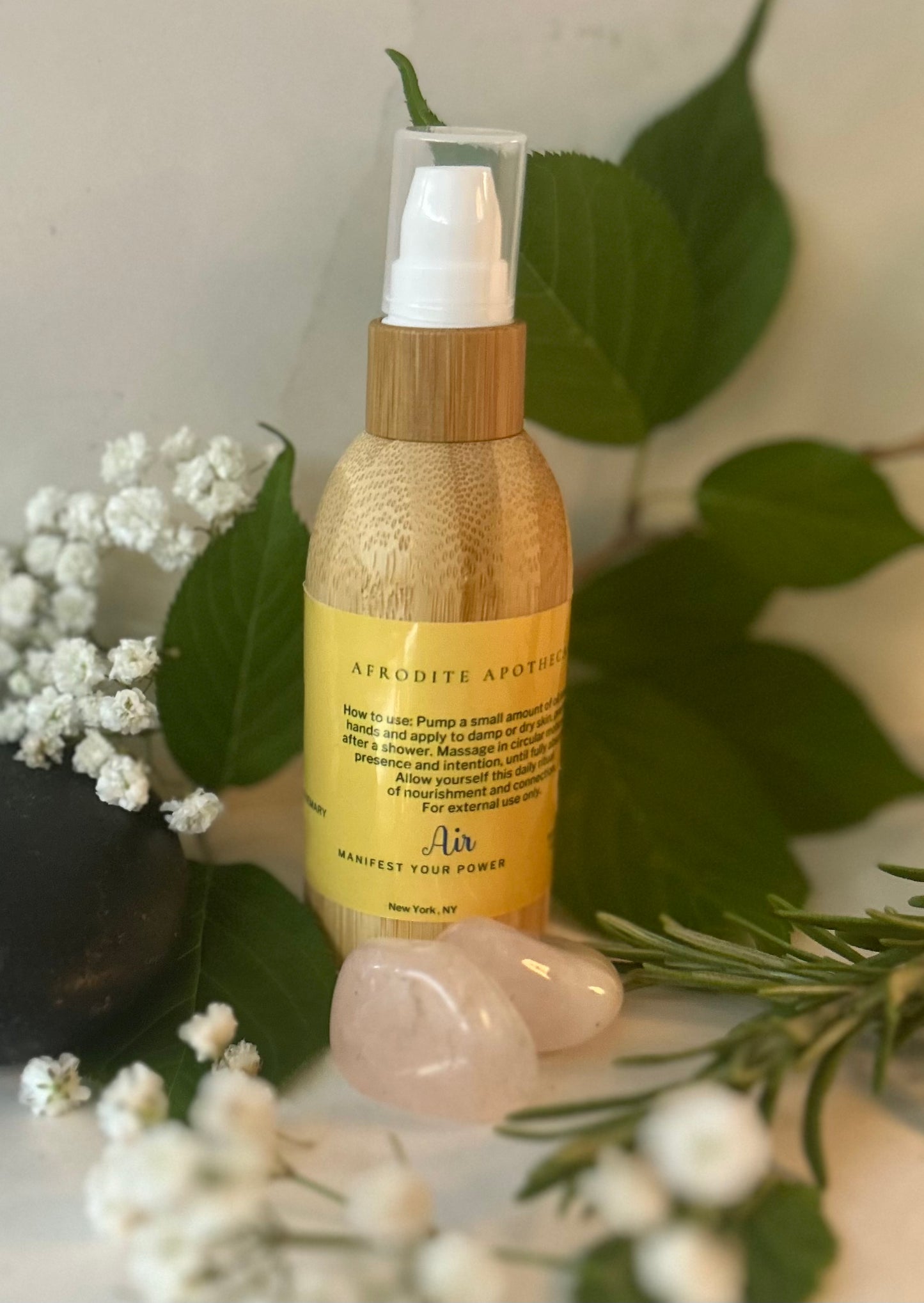 Perfumed Body Oil I Organic Scented Moisturizer - AIR Element Zodiac Inspired | Eucalyptus, Peppermint & Rosemary | Personalized Gift