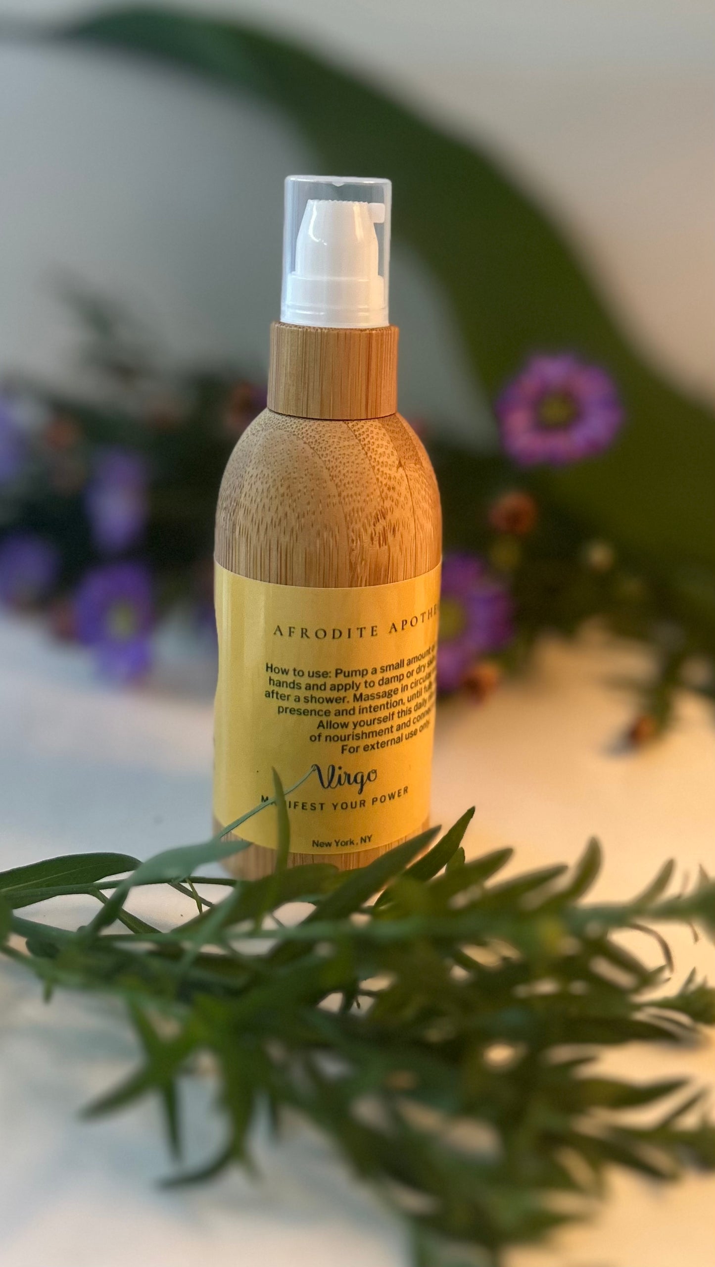 Perfumed Body Oil | VIRGO - Zodiac Inspired | Organic Scented Moisturizer - Lavender, Mint & Tea Tree | Personalized Gift