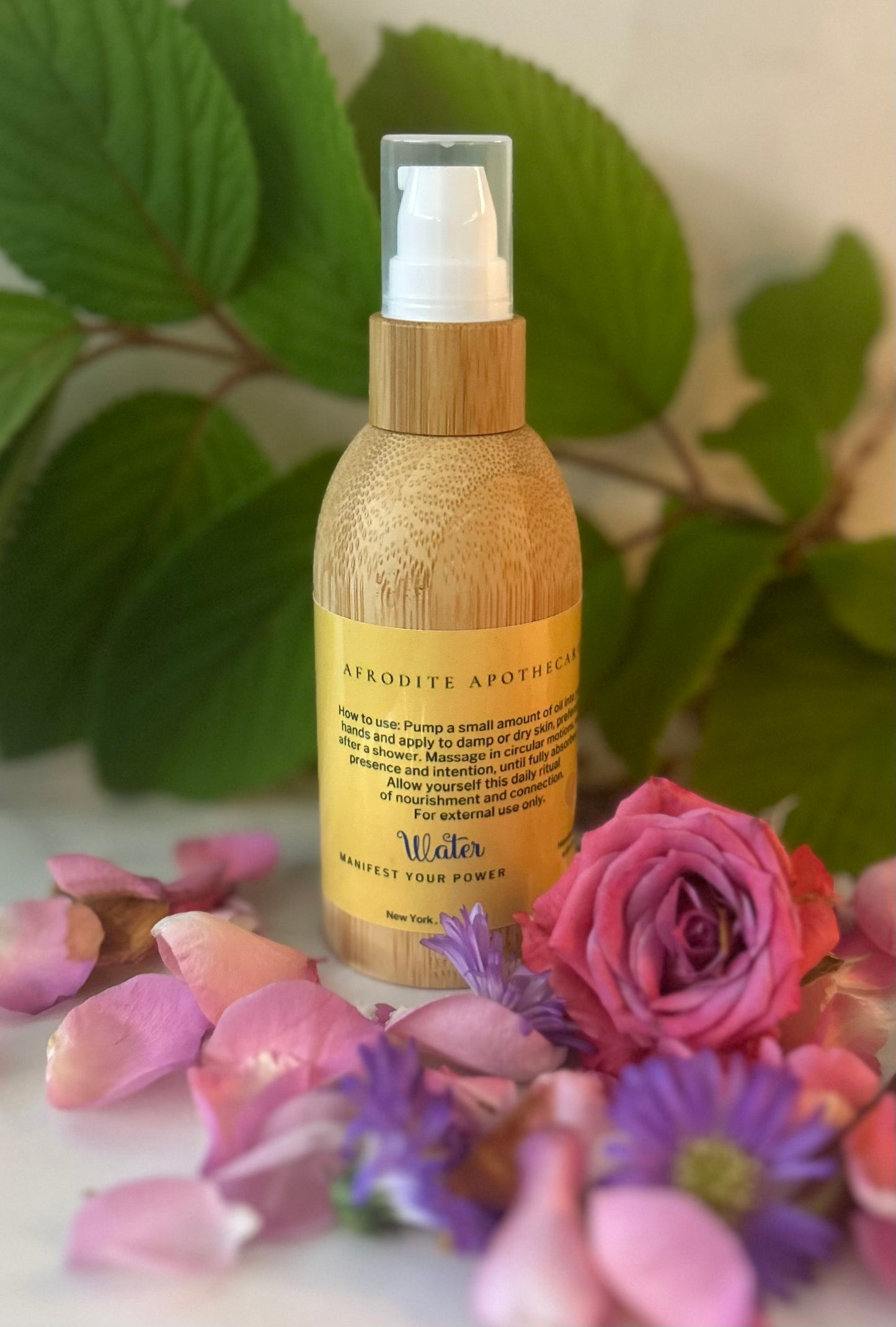 Perfumed Body oil | Organic scented Moisturizer - WATER Zodiac Inspired | Ylang-Ylang, Rose, Lavender & Chamomile | Personalized Gift