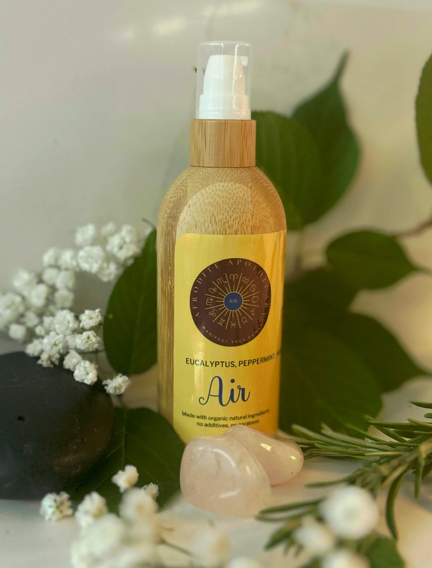 Perfumed Body Oil I Organic Scented Moisturizer - AIR Element Zodiac Inspired | Eucalyptus, Peppermint & Rosemary | Personalized Gift